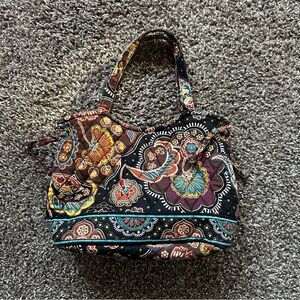 2000s Y2K Vera Bradley Kensington Quilted Shoulder Bag Paisley Floral Retired